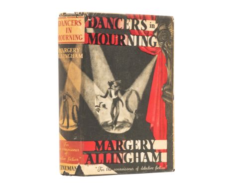 Allingham (Margery) Dancers in Mourning, first edition, map endpapers, original black cloth lettered in gilt, slight shelf-le