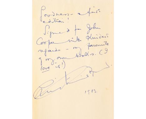 Brand (Christianna) London Particular, first edition, signed presentation inscription from the author "Goodness - a first edi