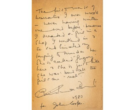 Brand (Christianna) Death in High Heels, first edition, signed presentation inscription from the author to front free endpape