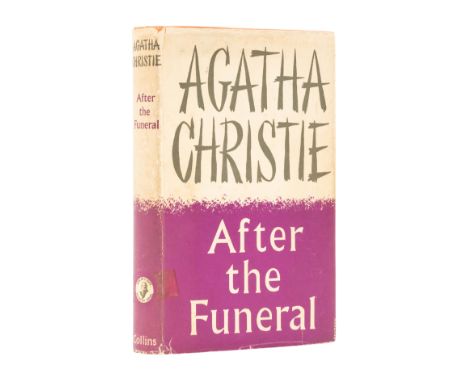 Christie (Agatha) After the Funeral, first English edition, strip of fading on front free endpapers, original orange cloth le