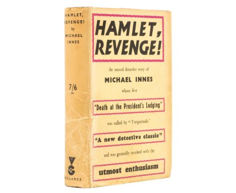 Innes (Michael) Hamlet, Revenge!, first edition, signed by the author on title, Autograph Note signed from the author loosely