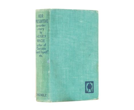 Wade (Henry) Heir Presumptive, first edition, signed by the author on title, folding family tree (creased), light browning to