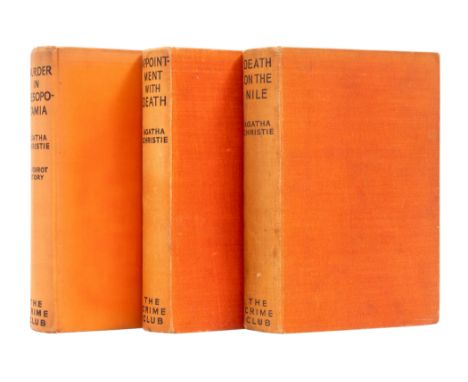 Christie (Agatha) Murder in Mesopotamia, 1936; Death on the Nile, 1937; Appointment With Death, 1938, first editions, light s
