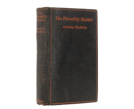 Berkeley (Anthony) The Piccadilly Murder, first edition, damp-staining to front and rear pastedowns and endpapers, small patc