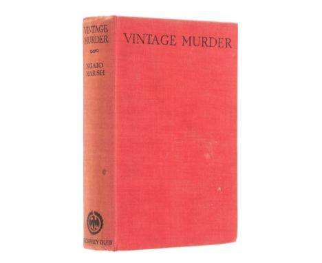 Marsh (Ngaio) Vintage Murder, marginal toning, light browning and contemporary ink ownership inscription to endpapers, origin