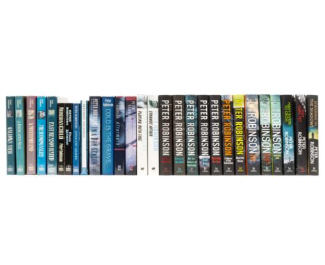 Robinson (Peter) [The Inspector Banks series], 28 vol., first editions, first 2 with signed presentation inscriptions from th