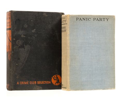 Berkeley (Anthony) Panic Party, first edition, map frontispiece, light toning to endpapers, original blue cloth lettered in b