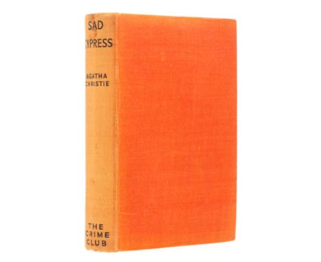 Christie (Agatha) Sad Cypress, first edition, toning and small patch of offsetting from remnants of bookseller's label on pas