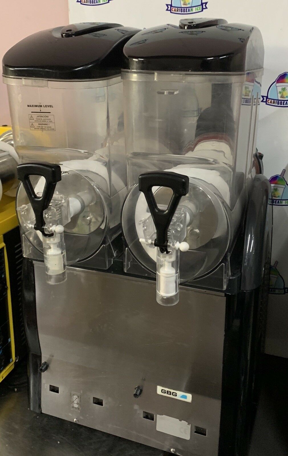 Slush Machine Double Barrel, 10 litre Barrel, Make (GBG), Stainless