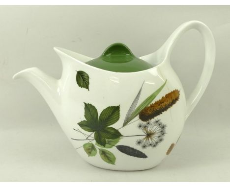A Midwinter pottery part dinner and tea service, fashion shape, designed by John Russell, decorated in the 'Riverside' patter