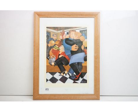 Beryl Cook (1926 -2008), 'Shall we Dance', print, signed in pencil lower right, 68.5 x 48cm, framed 
