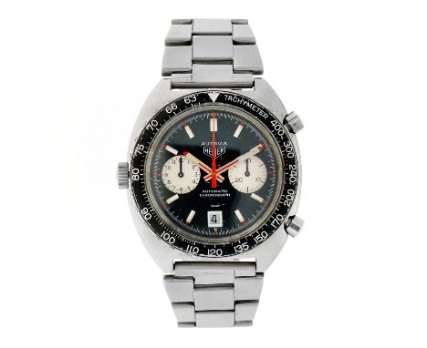 No Reserve - Heuer Autavia Chronograph 1163 - Men's watch. Case: steel - bracelet: steel - automatic - condition: good, movem