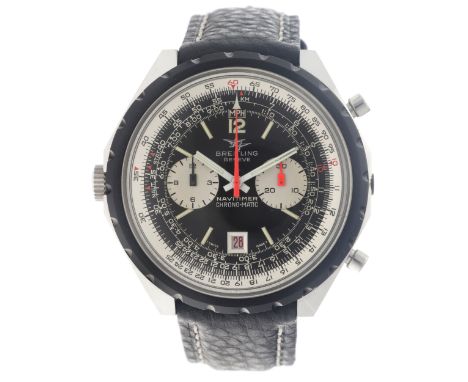 No Reserve - Breitling Navitimer Chrono-Matic 1806 - Men's watch. Case: steel - strap: leather - automatic - box, documents -