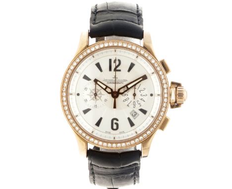 Jaeger-LeCoultre Master Compressor Lady Chronograph (18K.) 148.2.31 - Ladies watch - 2008. Case: rose gold (18K.) - strap: le
