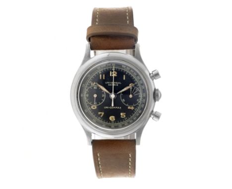 Case: steel - strap: leather - manual winding&nbsp;- condition: good, movement is in working order - diameter: 35 mm - wrist 