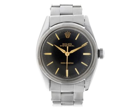 No Reserve - Rolex Oyster Royal "leaf hands" 6422 - Men's - approx. 1954. Case: steel - bracelet: steel - manual winding - co