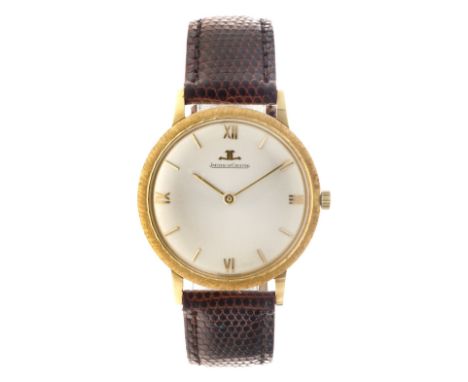 No Reserve - Jaeger-LeCoultre Ultra Thin (18K.) - Men's watch. Case: yellow gold (18K.) - strap: leather - manual winding - c