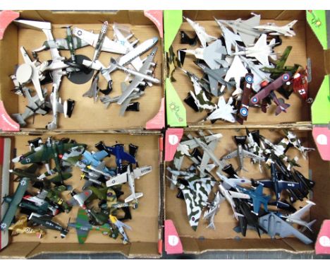 SIXTY-FOUR DIECAST MODEL AIRCRAFT  various scales, most on a display stand, most mint or near mint, all unboxed.