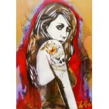 COPYRIGHT (20th/21st century) British (AR), The Tattoo Girl, a limited edition print on card,