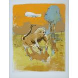 ANTON, ROBERT, At the Waterhole, a signed limited edition print on card,