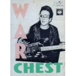 CHILDISH, BILLY (born 1959) British (AR), War Chest, a limited edition poster with letter, signed.