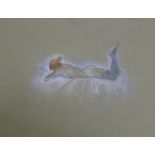 COOK, STEPHEN (20th Century) British (AR), Reclining Nude, pastel on card. 50 x 65 cm.