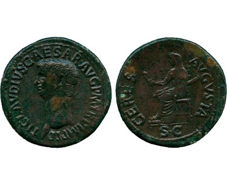 ANCIENT COINS, ROMAN COINS, Claudius (AD 41-54), Æ Sestertius, laureate head right, rev Spes; with Dupondii (5), rev Ceres (2