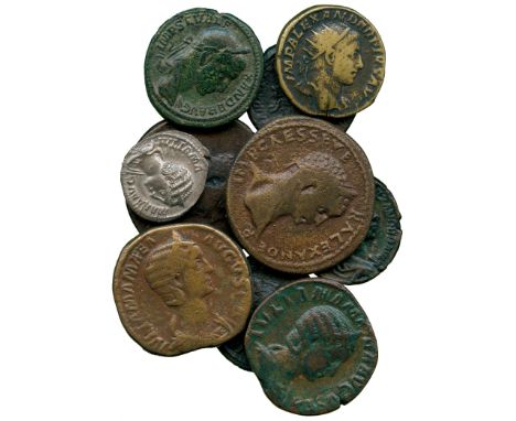 ANCIENT COINS, ROMAN COINS, Severus Alexander (AD 222-235), Æ Dupondius, rev Providentia; Asses (3), reverses include Annona,