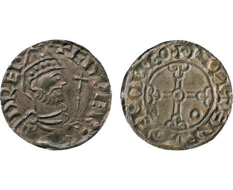 BRITISH COINS, Edward the Confessor, Silver Penny, Helmet type (1053-1056), York mint, moneyer Winterfugel, bust right with p