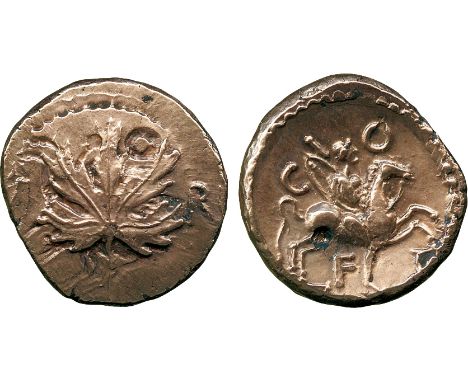 ANCIENT COINS, ANCIENT BRITISH, Celtic Gold, Regini and Atrebates, Verica (c. AD 10-40), Gold Stater, 5.30g, vine-leaf, pelle