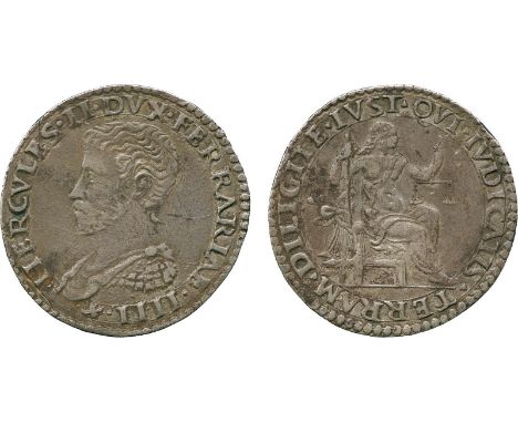 WORLD COINS, Italy, Ferrara, Alfonso II d’Este (1534-1549), Silver Bianco, undated, armoured bust left, HERCVLES II DVX FERRA