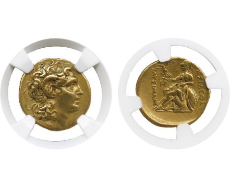 ANCIENT COINS, GREEK COINS, Kingdom of Thrace, Lysimachos (323-281 BC), Gold Stater, mint of Pella, lifetime issue, struck 28