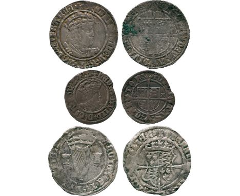 BRITISH COINS, Henry VIII, Silver Groat, second coinage (1526-1544), Laker type D, crowned bust right, square face and Roman 