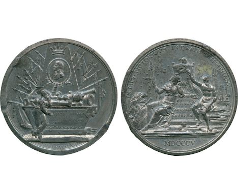 COMMEMORATIVE MEDALS, BRITISH HISTORICAL MEDALS, Lord Nelson (1758-1805), The Battle of Trafalgar and Death, the “Weeping Sai