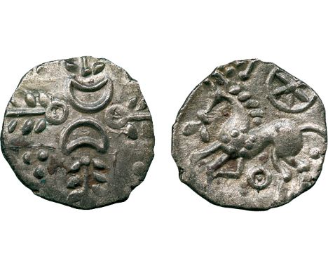 ANCIENT COINS, ANCIENT BRITISH, Celtic Silver and Base Metal, Iceni, Silver Unit, 0.86g, late 1st Century BC, wreath pattern,