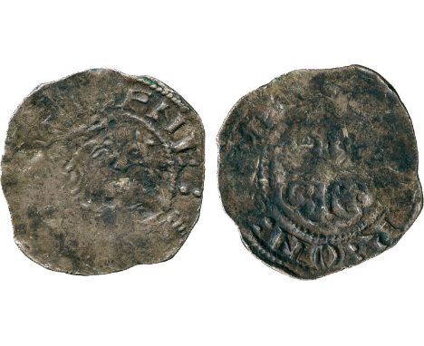 BRITISH COINS, Stephen, Silver Penny, Cross Moline “Watford” type (c.1136-1145), Ipswich mint, moneyer Aedgar, crowned profil