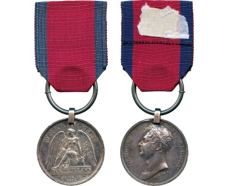 ORDERS, DECORATIONS AND MILITARY MEDALS, Single British Campaign Medals, A Grenadier Guards Waterloo Casualty, comprising Wat