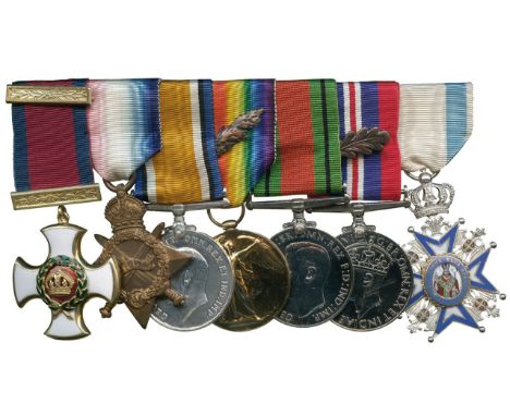 ORDERS, DECORATIONS AND MILITARY MEDALS, Gallantry Groups, The Great War Distinguished Service Order group of 7 awarded to Sq