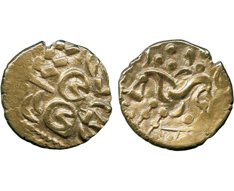 ANCIENT COINS, ANCIENT BRITISH, Celtic Gold, Corieltauvi (N E Coast), British I, Gold Stater, 6.12g, late 1st Century BC, dev