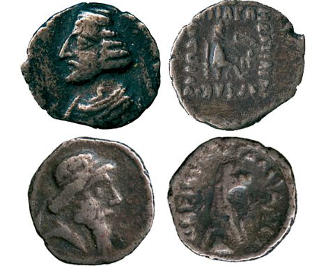 ANCIENT COINS, THE DAVID SELLWOOD COLLECTION OF PARTHIAN COINS (PART FOUR), Mithradates I (164-132 BC), Silver Obol, diademed