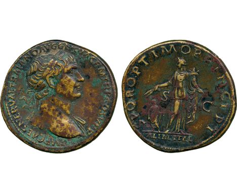 ANCIENT COINS, THE COLLECTION OF A CLASSICIST (PART III), Trajan (AD 98-117), Æ Sestertius, struck AD 103-11, IMP CAES NERVAE