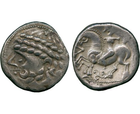 ANCIENT COINS, CONTINENTAL CELTIC COINS, Danubian District, Eastern Celts, Uncertain tribe (2nd Century BC), Silver Tetradrac