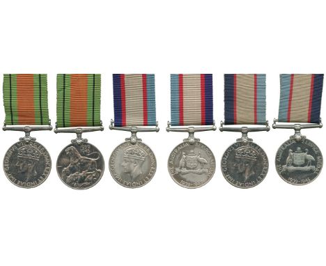 ORDERS, DECORATIONS AND MILITARY MEDALS, Campaign Groups and Pairs, A World War Two Australian Service Pair awarded to Betty 