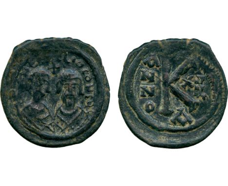 ANCIENT COINS, THE COLLECTION OF A CLASSICIST (PART III), Revolt of the Heraclii (AD 608-610), Æ ½-Follis, mint of Alexandret