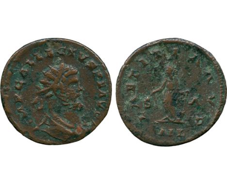 ANCIENT COINS, ROMANO-BRITISH COINS, Allectus (AD 293-296), Æ Antoninianus, mint of Londinium, IMP C ALLECTVS P F AVG, radiat