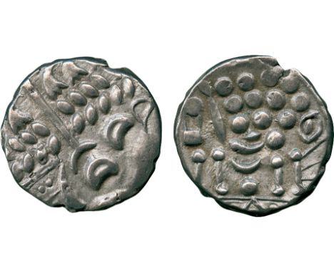 ANCIENT COINS, ANCIENT BRITISH, Celtic Silver and Base Metal, Durotriges, Silver Stater, 6.06g, c.58 BC - AD 43, devolved Apo