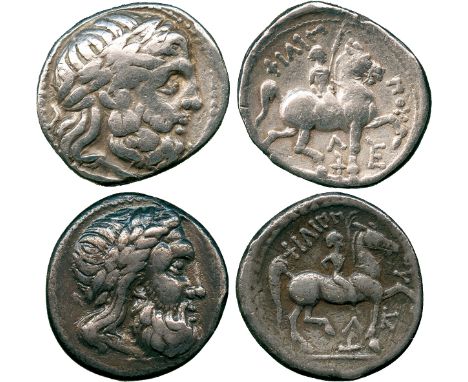 ANCIENT COINS, CONTINENTAL CELTIC COINS, Danubian District, Eastern Celts (3rd Century BC), Silver Tetradrachms (2), in imita