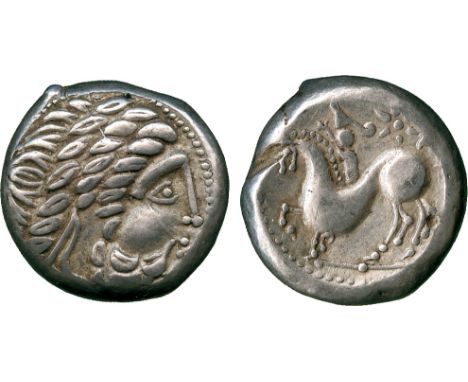 ANCIENT COINS, CONTINENTAL CELTIC COINS, Danubian District, Eastern Celts (2nd Century BC), Silver Tetradrachm, in imitation 