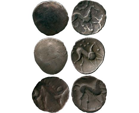 ANCIENT COINS, ANCIENT BRITISH, Celtic Silver and Base Metal, Corieltauvi, Silver Unit, 1.18g, late 1st Century BC, boar righ
