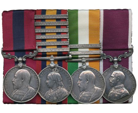 ORDERS, DECORATIONS AND MILITARY MEDALS, Gallantry Groups, A Boer War Distinguished Conduct Medal Long Service Group of 4, co